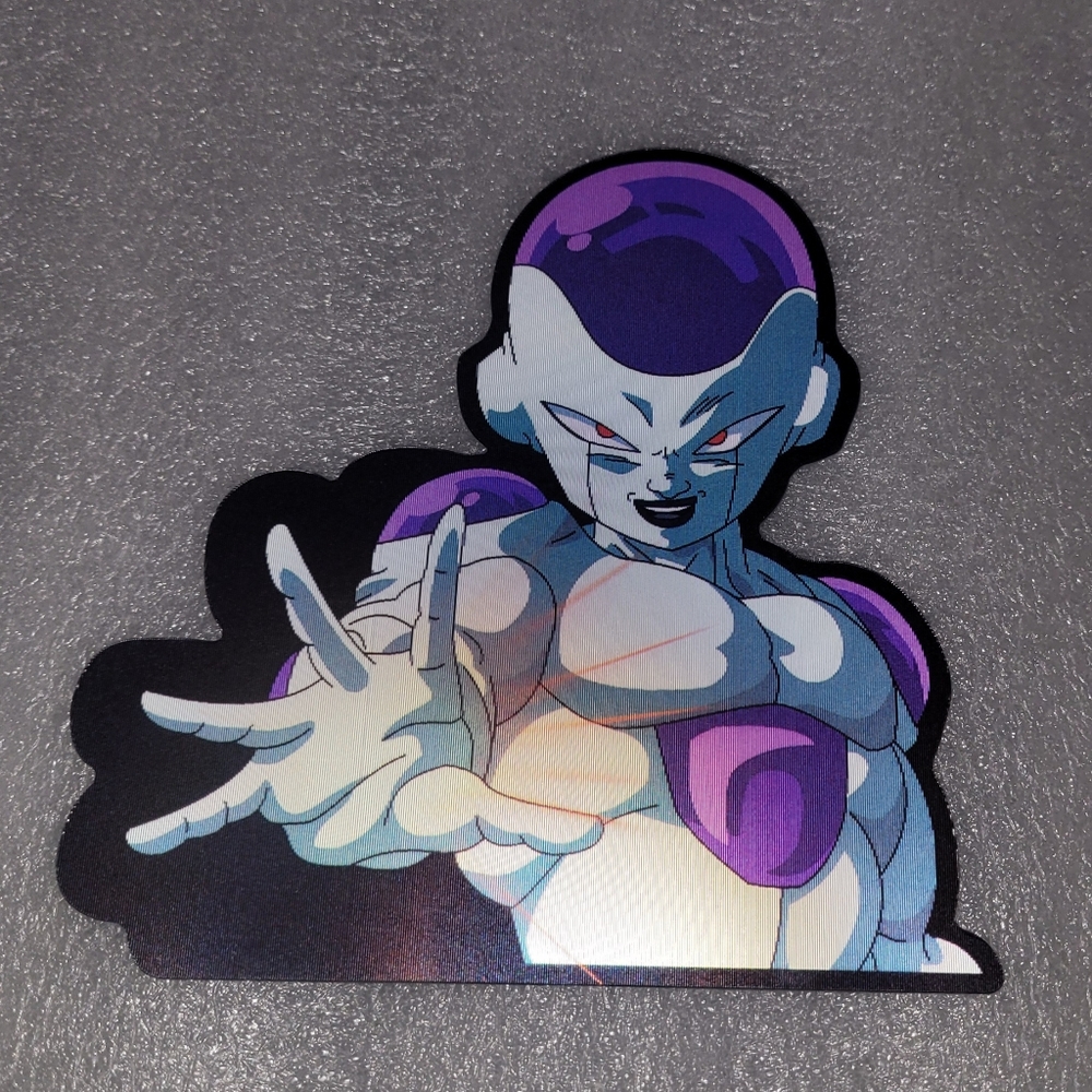 3/$15 Dragon Ball Frieza Holographic Lenticular Anime Decal, Waterproof Sticker